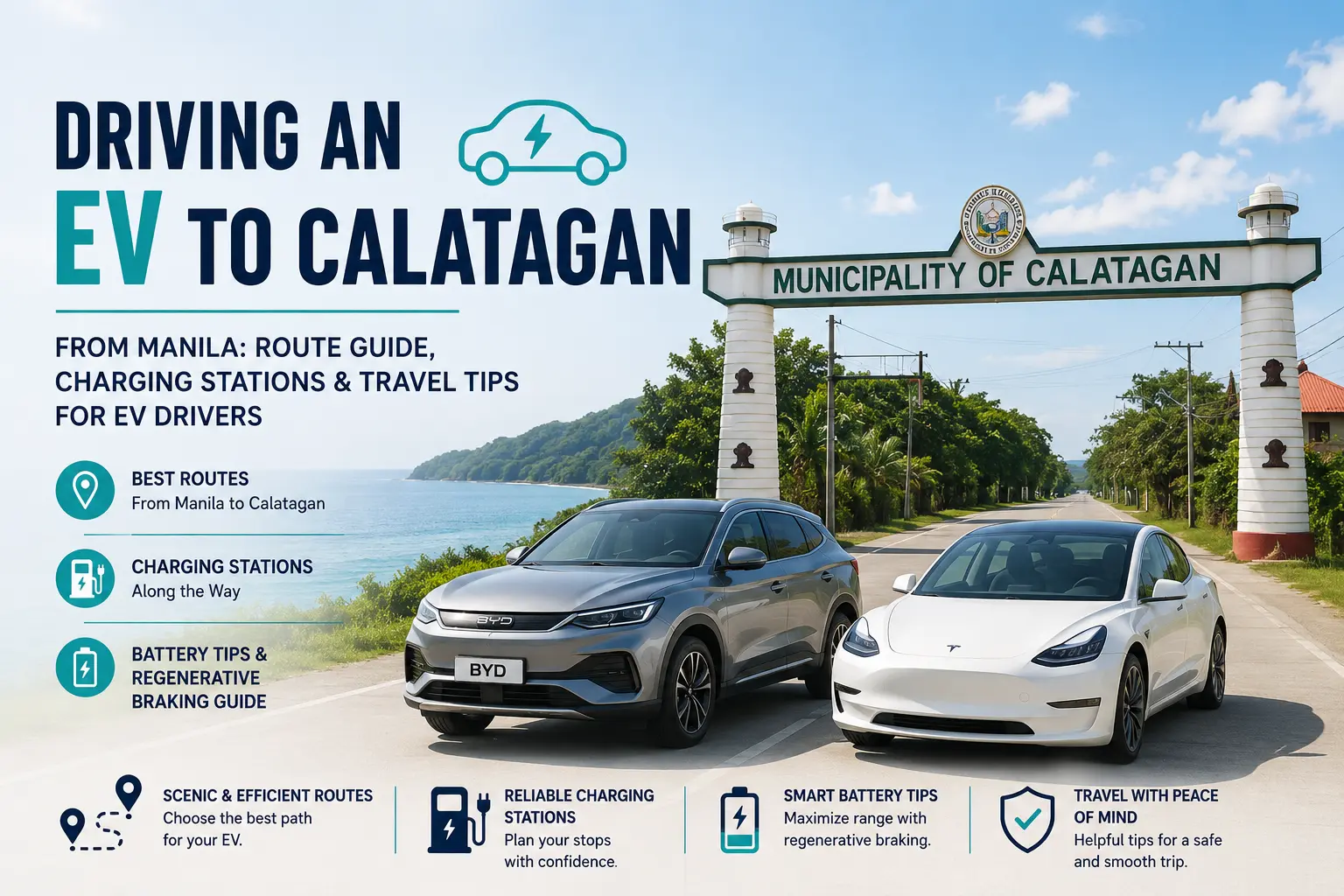 driving an ev to calatagan from manila