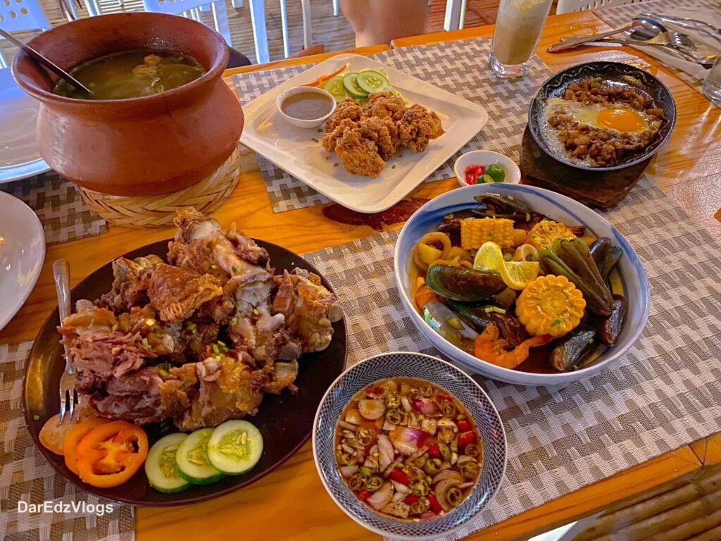 A selection of dishes served at Ionian Cabana, photographed by DarEdzVlogs