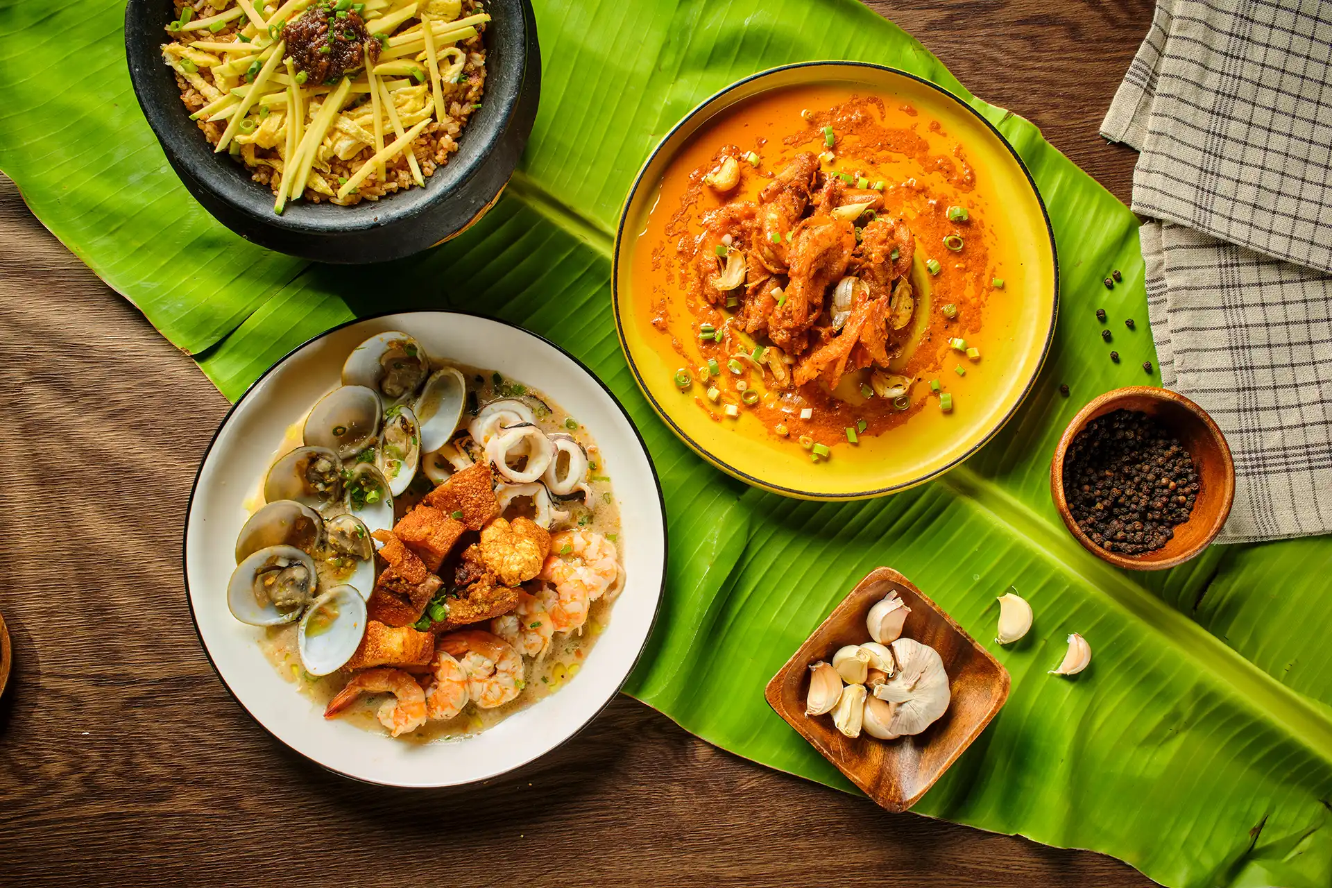Food presented in the official Mamser Calatagan dining gallery